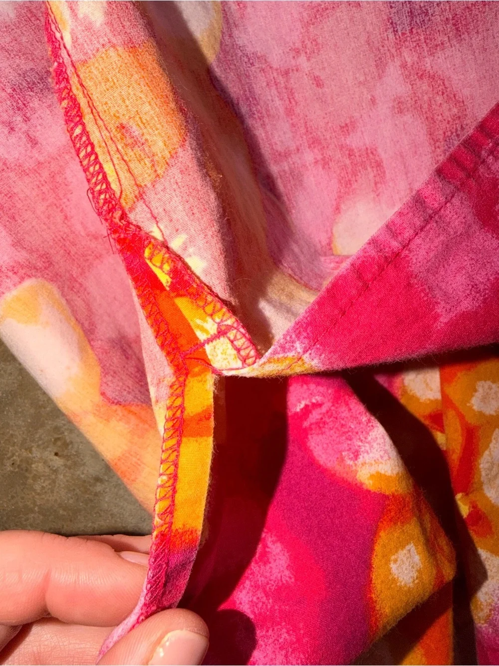 Sideout Floral Mini Skirt Pink Orange Tropical Y2K Summer Women’s Size 3 - Picture 13 of 13